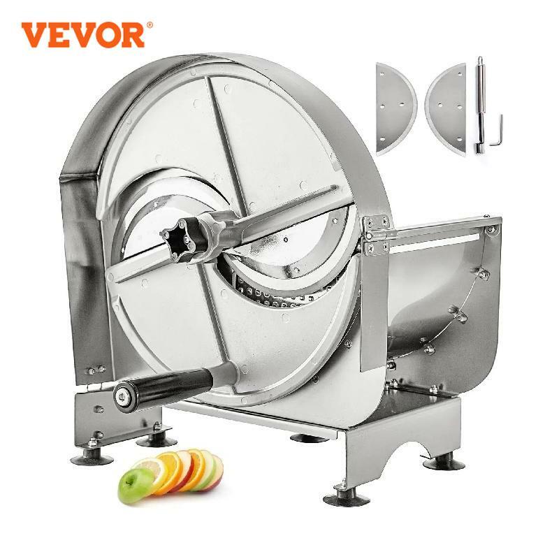 VEVOR-rebanador de frutas Manual comercial para el hogar, herramienta de cocina multifunción ajustable de aluminio, 0,2-12mm