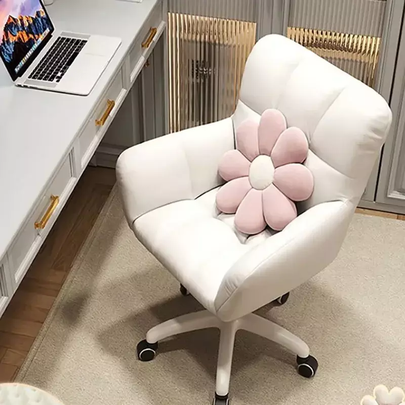 Ergonomiczne krzesło biurowe do toalet obrotowe designerskie fotele robocze do masażu komputerowego wygodne meble Cadeira De Escritorio
