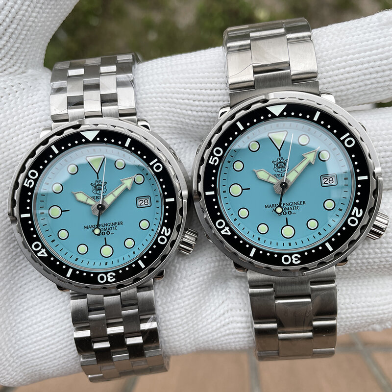 Nowy kolor SD1975 STEELDIVE tuńczyk męski klasyczny zegarek Super Luminous ceramiczna ramka szkiełka zegarka 300M wodoodporny 316L Case NH35 Dive zegarek
