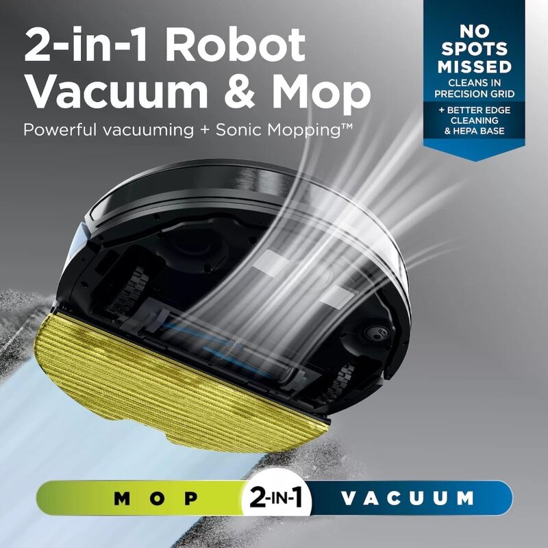 RV2610WA AI Ultra 2w1 Robot odkurzający i mopujący z mopem sonicznym, matrycą w czystości, mapowanie domu, samopróżna podstawa bez torby HEPA,