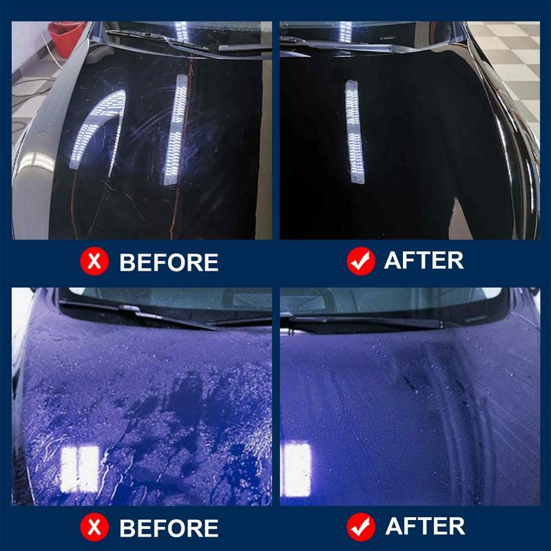 Revestimiento hidrofóbico de cristal para pintura de coche, cera chapada en cristal de alto brillo para el cuidado del coche, pulido, lavado de coche sin agua