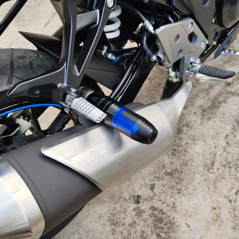 Motorrad CNC Aluminium Rahmen Crash Pads Auspuff Sliders Crash Protector Mit logo Für KAWASAKI Z1000 Z 1000 Z1000SX NINJA 1000