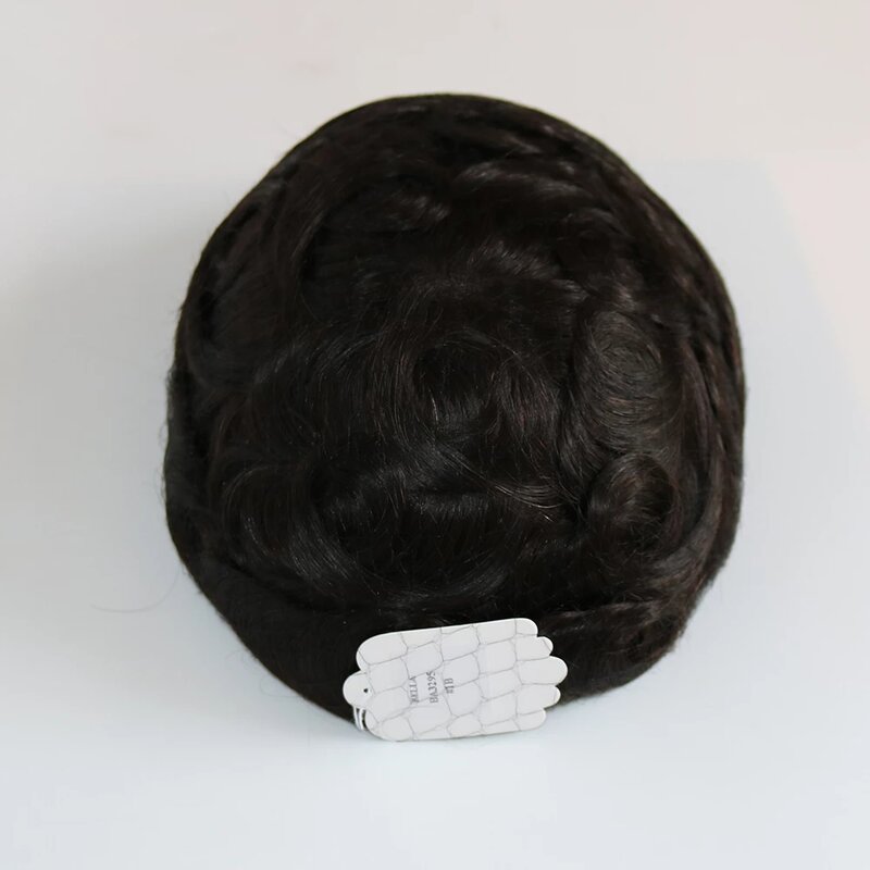 Natural Hairline Q6 Toupee For Men Lace & PU Base Human Hair System Unit Toupee Man Wig Durable Male Hair Prosthesis Men's Wigs