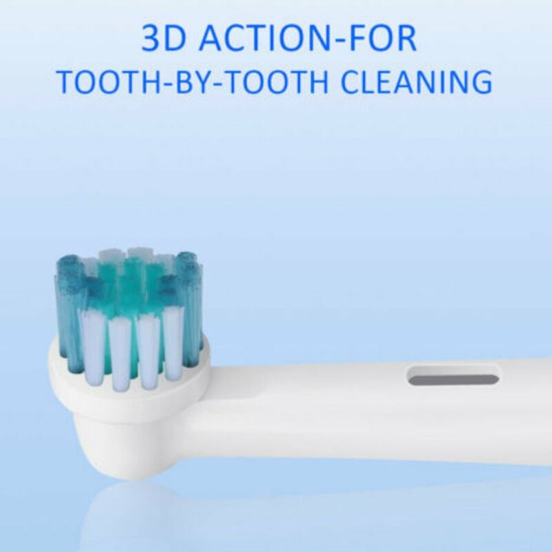 4 Stks/set Elektrische Tandenborstel Vervangbare Hoofd Tand Opzetborstels Voor Oral B Elektrische Borstel Nozzles Zachte Dupont Bristle SB-17A