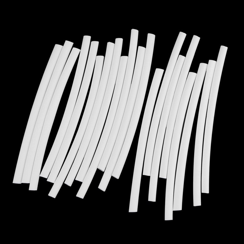 Carcasa de Tubo termorretráctil, 100 unidades, color blanco