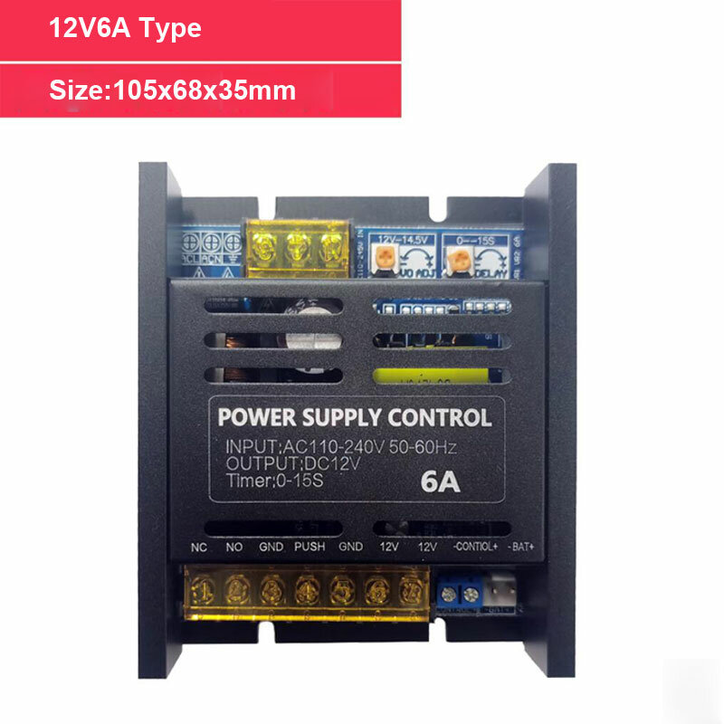 Catu daya akses Volume kecil 110V ~ 240v tegangan lebar 12v 3A/6A/10A penggunaan Output untuk sistem kontrol akses