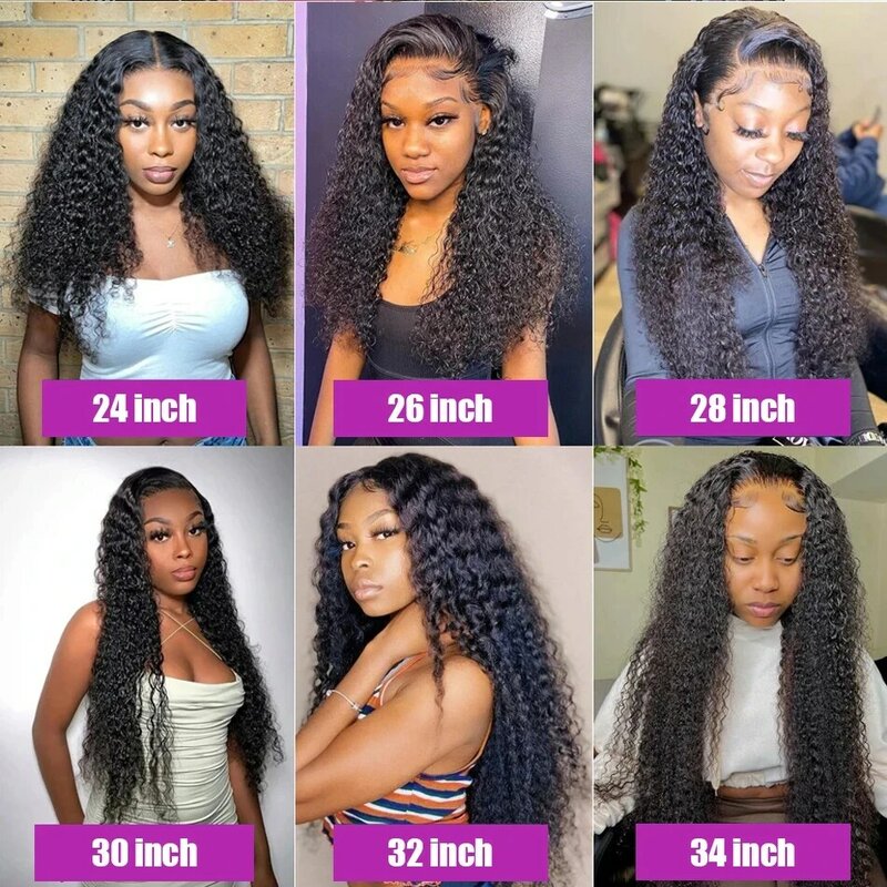 Deep Wave Frontal Wig Hd Lace Wig 13x6 100% Curly Human Hair Wig Accessories For Women Glueless Preplucked 13x4 Lace Front  wigs