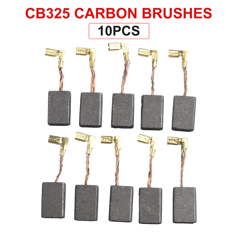 Recambio de cepillos de carbono piezas, 10 cepillos de carbono de alta calidad, duraderos y prácticos, CB-325, CB325, CB 325, 194074-2, 10 piezas