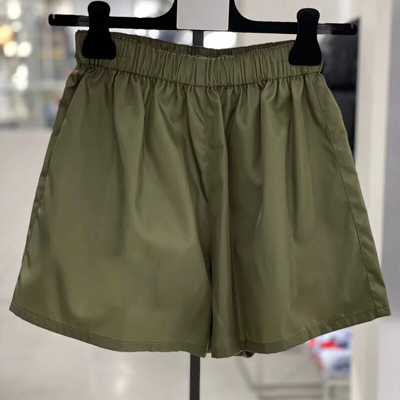 Летние женские шорты 2024, однотонные повседневные свободные простые крутые короткие брюки для молодых людей