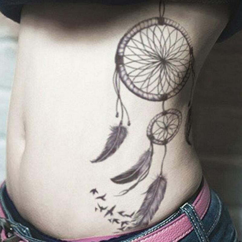 남녀공용 방수 데칼 바디 아트, 개성 있는 임시 문신 스티커
