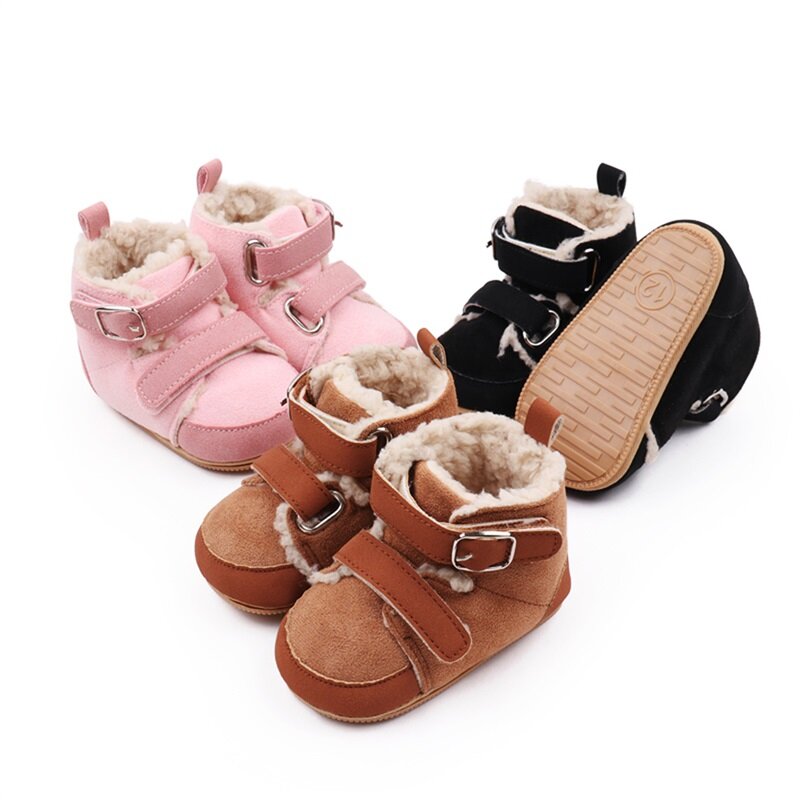 Botas de neve do bebê, menino e menina ankle boots, macio, quente, sapatos, bonito, inverno