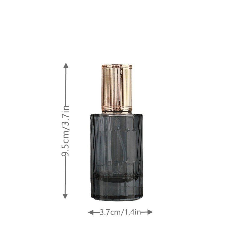 Botellas de Perfume en aerosol de vidrio de color transparente, atomizador vacío, puerto de tornillo, contenedor de cosméticos líquido rellenable de viaje, dispensador, 30ml