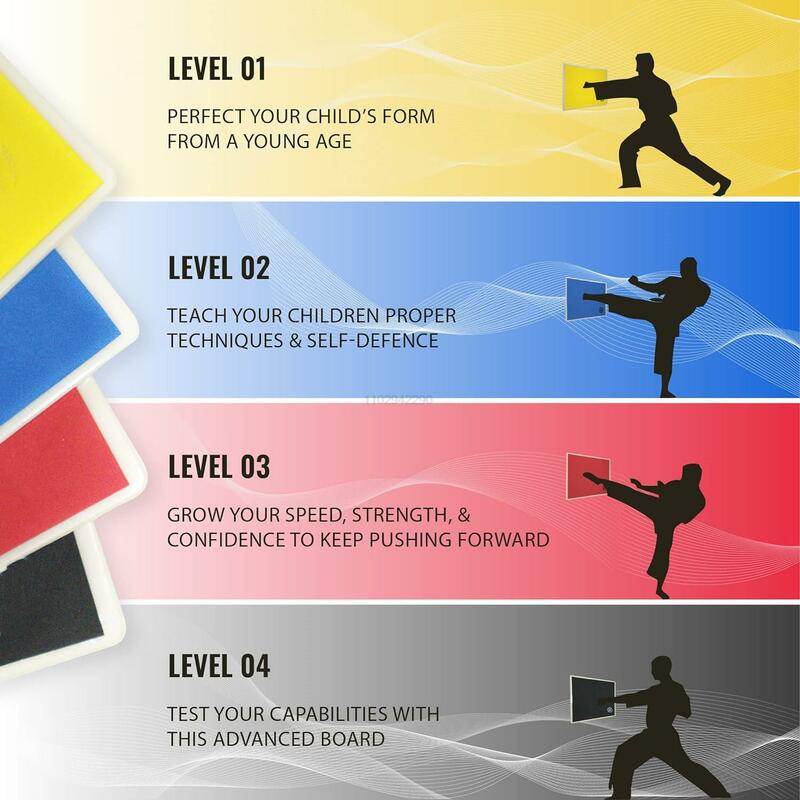 Planche de pause réutilisable pour l'entraînement d'arts martiaux, planche de coup de pied récassable, planche de performance d'entraînement de taekwondo