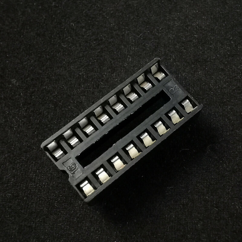 Soket IC DIP6 DIP8 DIP14 DIP16 DIP18 DIP20 DIP28 DIP40 2.54mm konektor 8 14 16 18 20 24 28 40 dasar chip DIP Pin