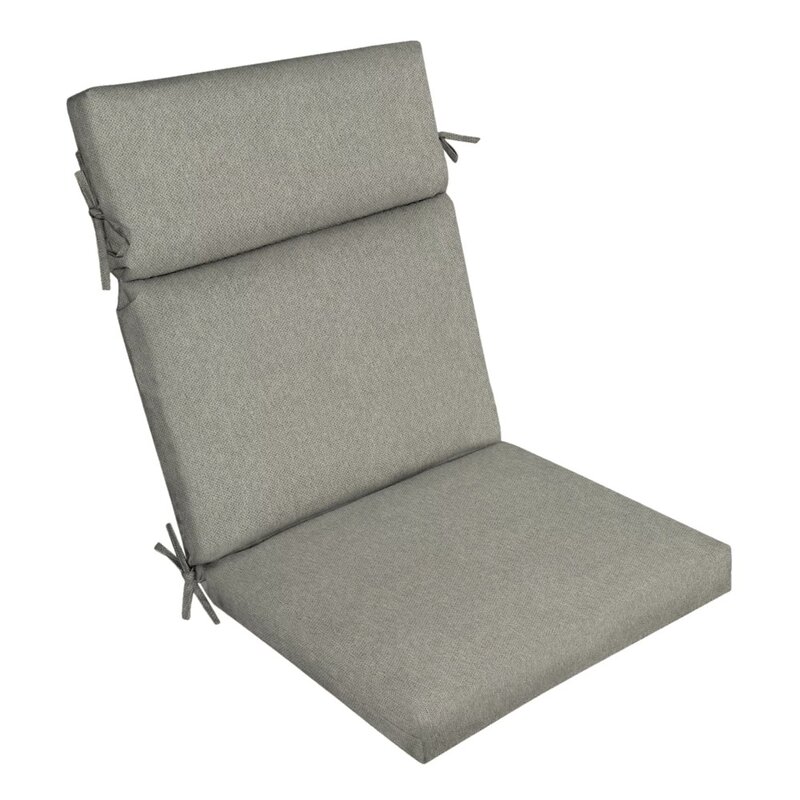 Cojín rectangular para silla de exterior, 44x21 pulgadas, bronceado, 1 pieza