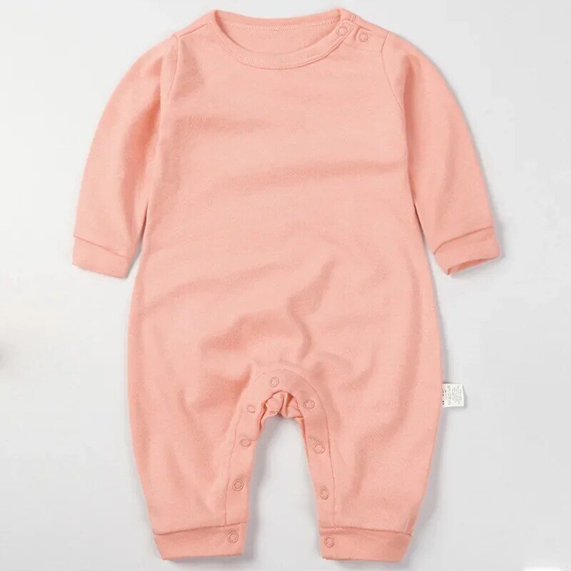 Bebê unissex manga comprida bodysuit roupas para recém-nascido menina menino macacão infantil macacão de algodão da criança sólido onesies novo macacão