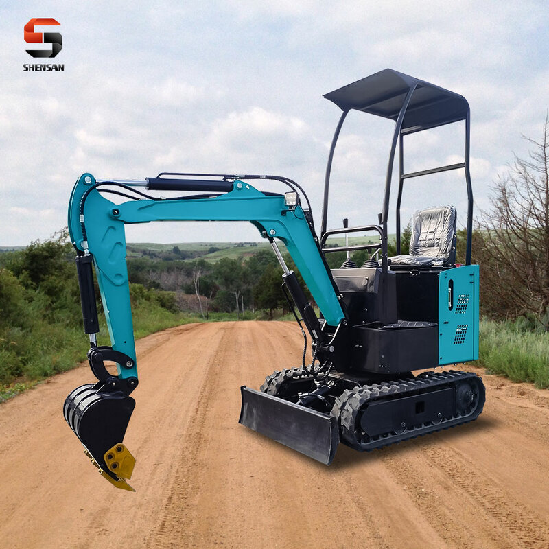 Soil earth work surface trenching digging demolition work using teeth bucket chassis telescopic side sway customized