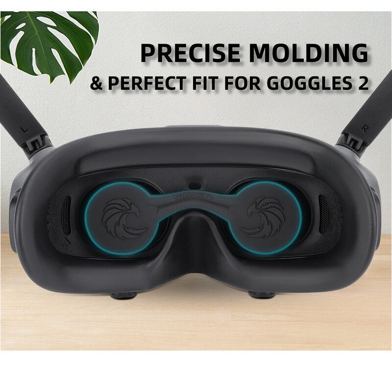 ใช้ได้กับ DJI avata2แว่นตาสำหรับการบินแผ่นบังแดดผ้าปิดตาฟองน้ำ3แผ่นหน้ากากปิดหน้า G2 Goggles3อุปกรณ์เสริมป้องกันการรั่วไหล