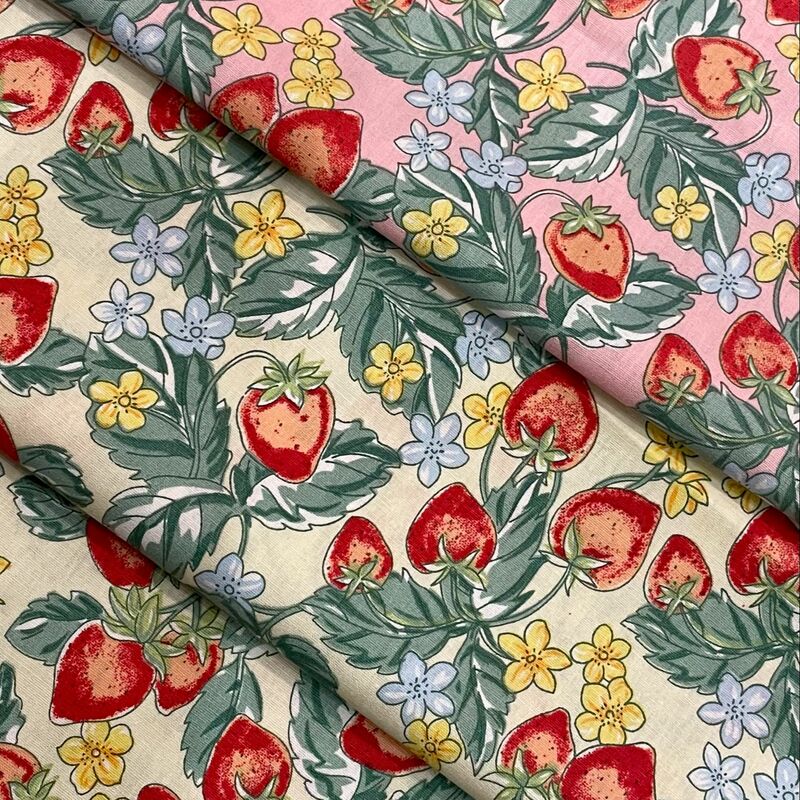 Popelina de algodón 100% con patrón de frutas para niños, impresión Digital de diseño Original para coser vestidos de tela, falda, diseñador, gran oferta