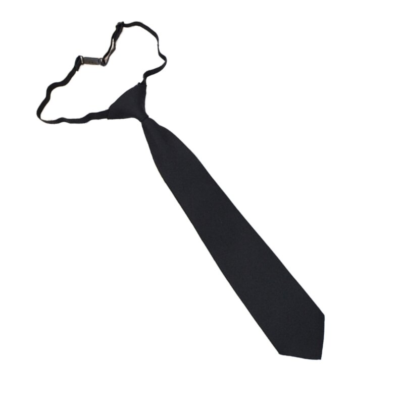 Trendy Clip Closure Neckties for Gentlemen Business Banquet Uniform Necktie Dropship