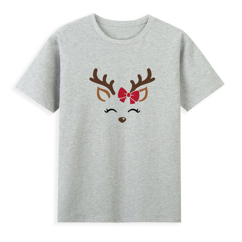 女性のための通気性のある半袖Tシャツ,トップ,ブランド,クリスマス,素敵な休暇,A1-70