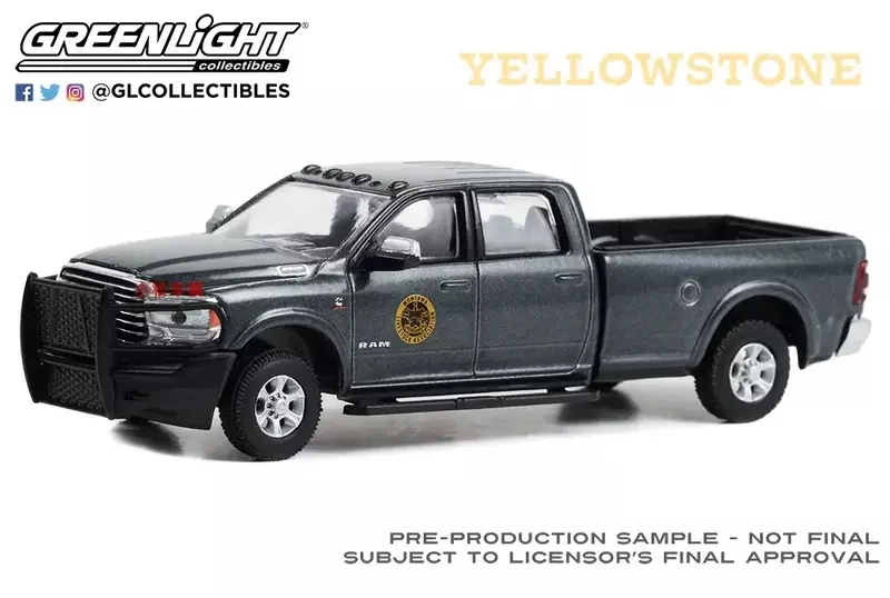 Modèle de voiture en alliage 1:64(TV)Yellowstone - 2020 Ram 2500, collection de cadeaux, ornements W1125