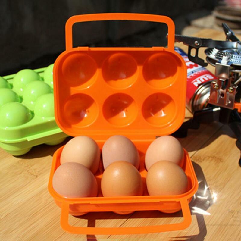 Porte-œufs 2/4/6/12 œufs, boîte de rangement Portable, conteneur pour Camping en plein air pique-nique, boîte de transport d'œufs, organisateur de cuisine
