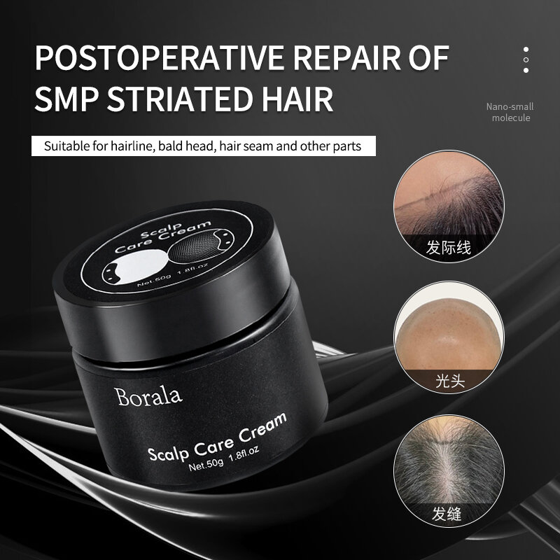 Borala 50g krim perawatan kulit kepala SMP tato garis rambut Hardcore memperbaiki tanaman sehat ekstraktif perlengkapan tato perawatan rambut fiksasi