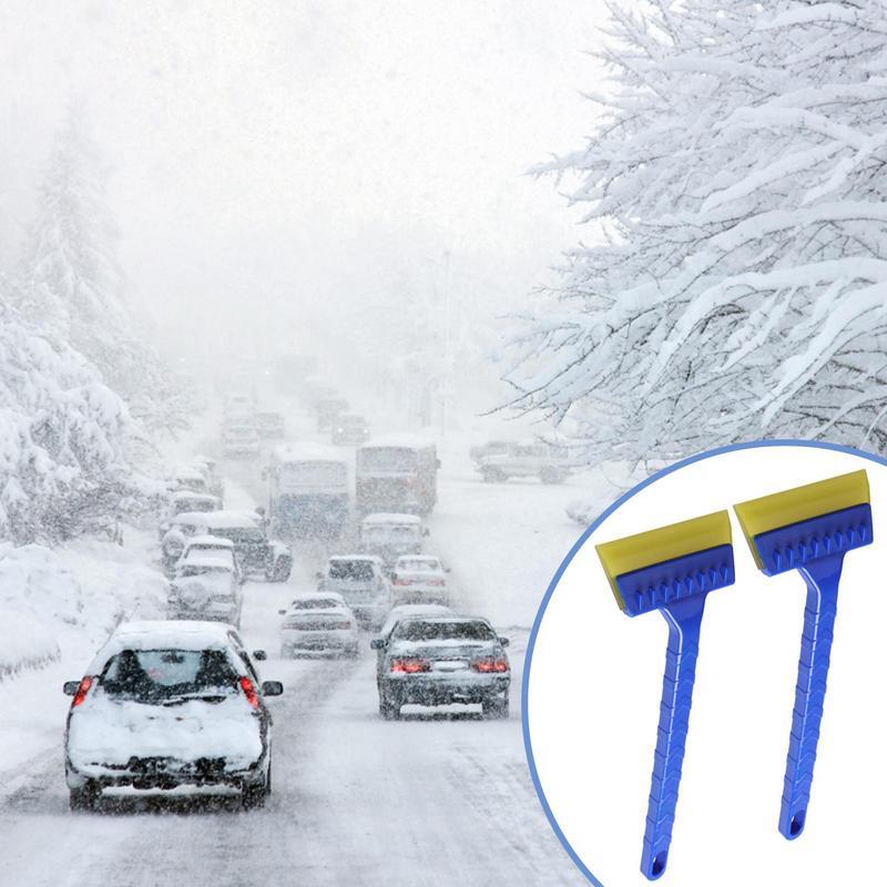 Pengeruk kaca depan salju mobil sekop es pengeruk alat pembersih pembersih penghilang salju musim dingin untuk mobil SUV RV dan truk
