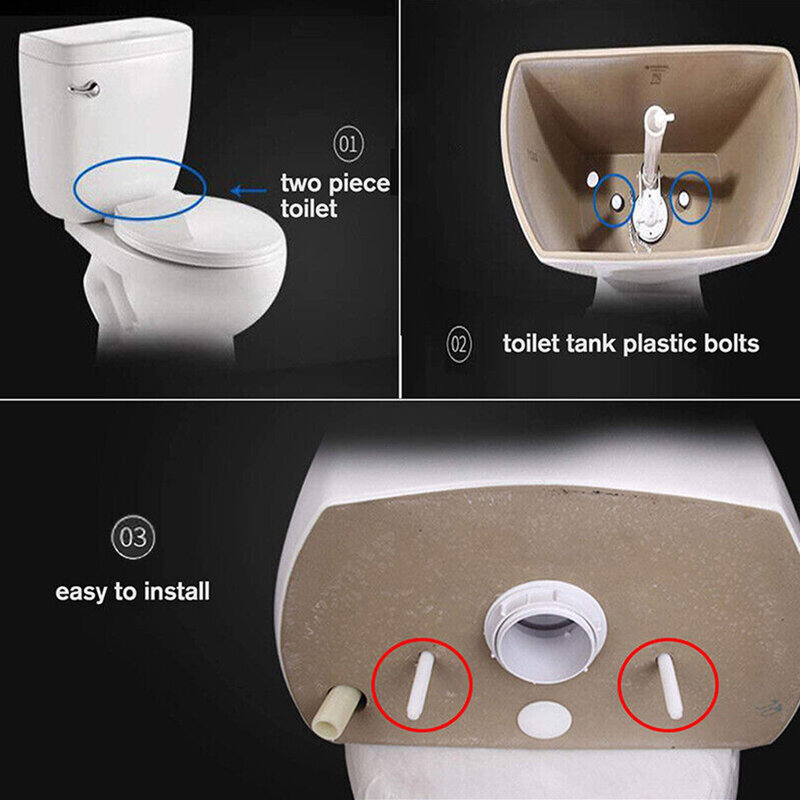 2 buah baut dudukan Toilet plastik baut penutup kopling dengan mesin cuci kamar mandi Toilet kursi alat perbaikan rumah tangga akses