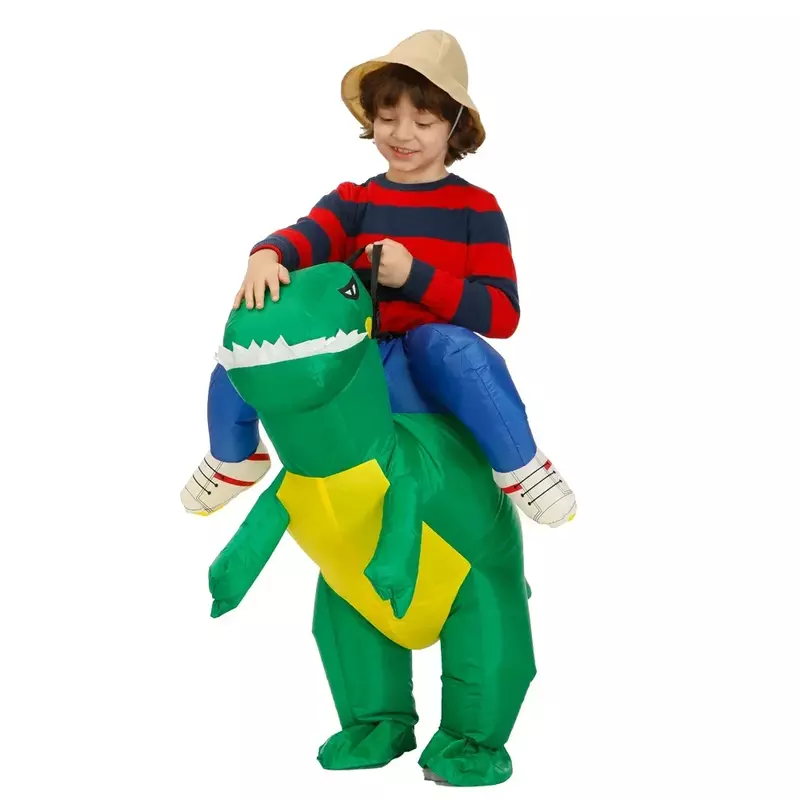 Disfraz de dinosaurio inflable para niños y niñas, traje de Mascota de Anime, Halloween, Purim, fiesta de Navidad, Cosplay