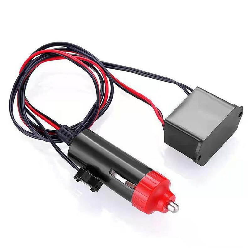 Adaptador de enchufe de luz de neón para coche, inversor de Cable EL para PC, USB, conector divisor