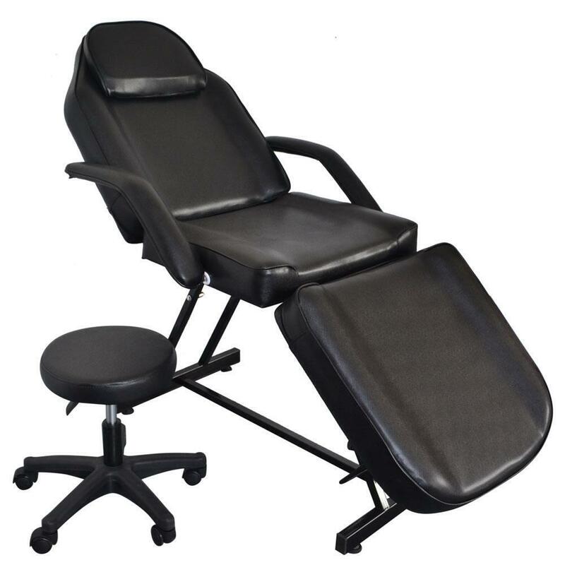 Черное кресло для массажа лица