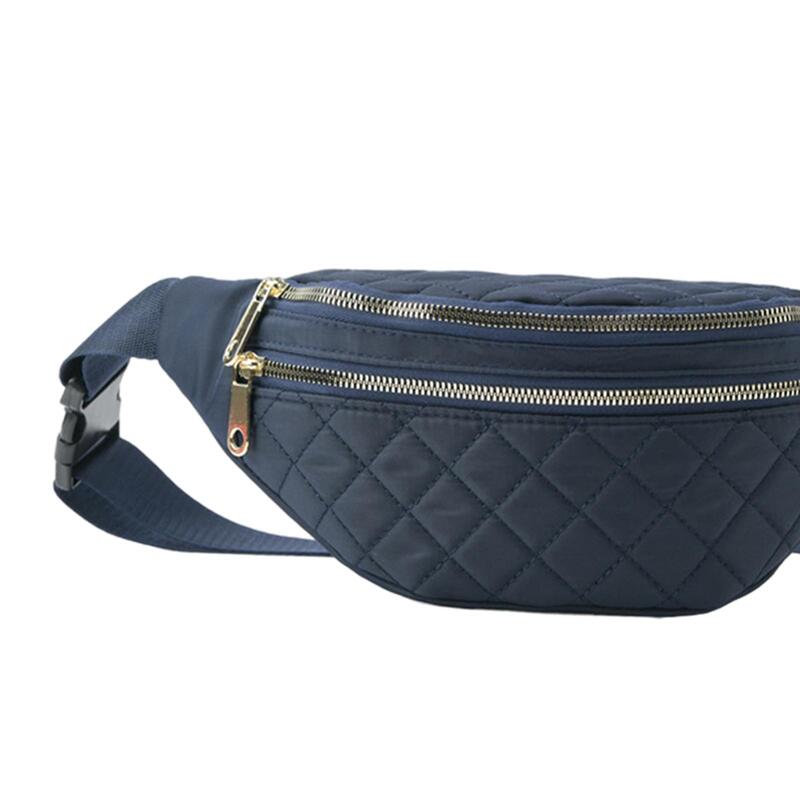 Sac à dos à bandoulière pour femme, sac banane durable, sacs de voyage, portefeuille, bleu, 2 pièces