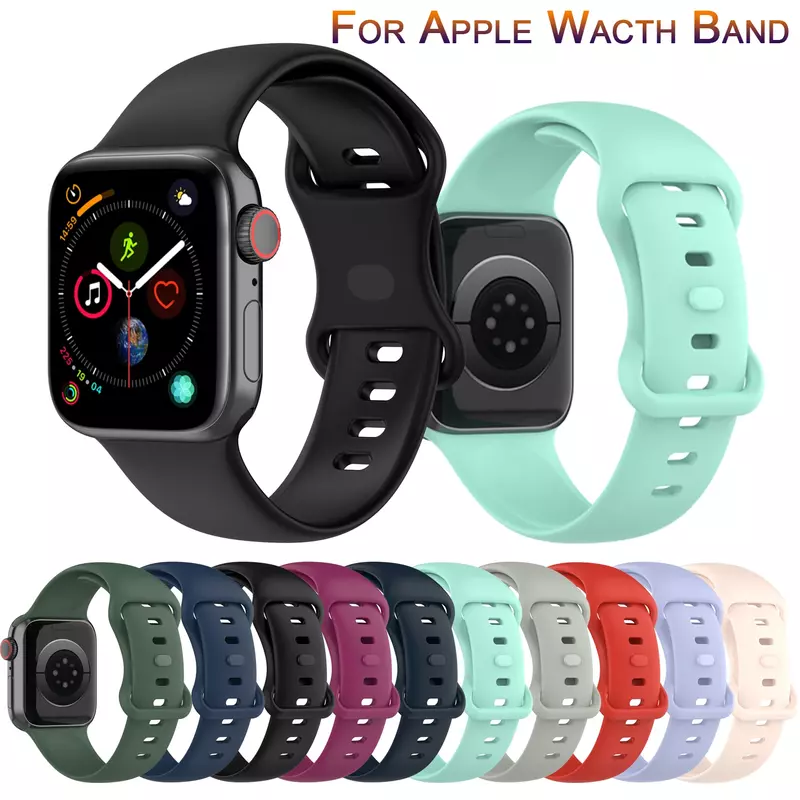 Pulseira Esportiva para Apple Watch, Band, Strap, Bracelete, SE, 6, 5, 7, 8, SE, 40mm, 38mm, 42mm, 38mm, 40mm, 42mm, acessórios