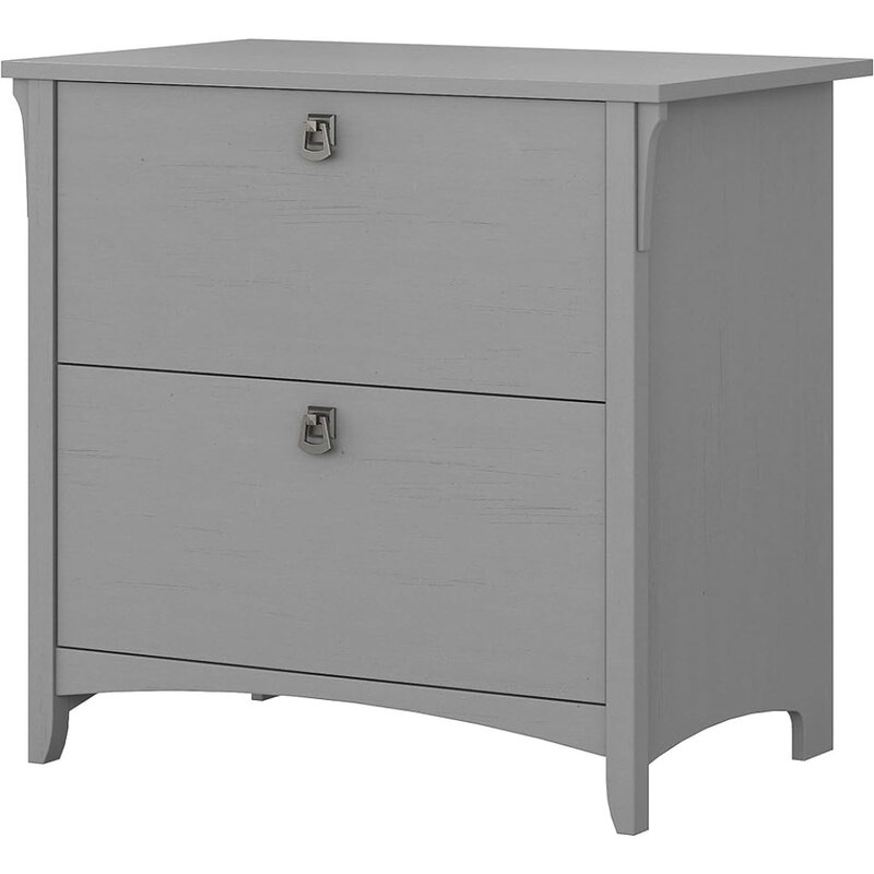 Salinas 2 Drawer Lateral File Cabinet | Home Office Storage for Letter, Legal, and A4-Size Documents, Cape Cod Gray Freight free