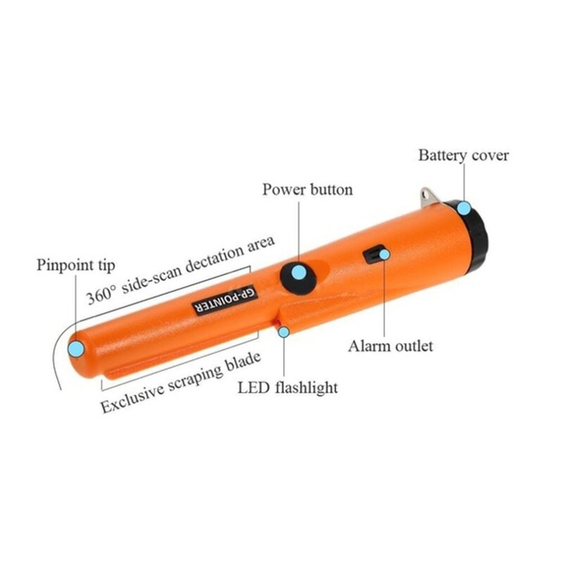 Détecteur de métaux portable étanche, nouveau, déterminer, 360, positionnement, spécial, pointeur à main, Pinpoint avec bracelet