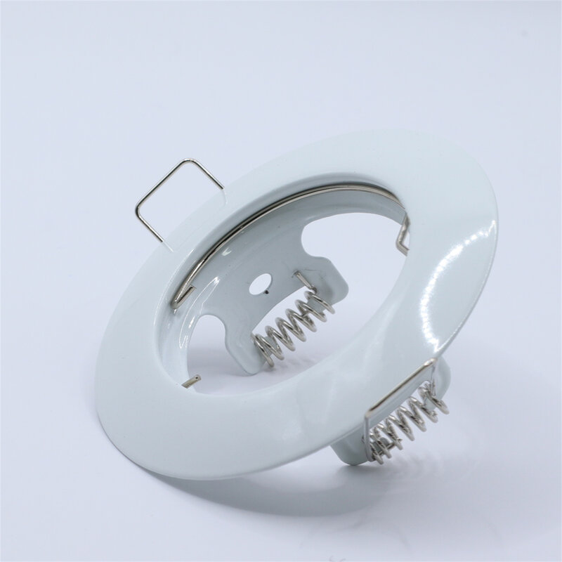 Аксессуары для светильника светодиодный, светильник MR16 GU10, металлическая безрежущая круглая рамка для корпуса