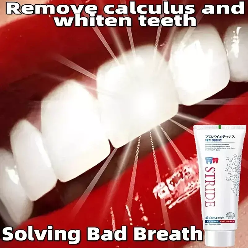 Eliminador de cálculo Dental, pasta de dientes blanqueadora, prevención de Periodontitis, cuidado de limpieza periodóntica, elimina el mal aliento