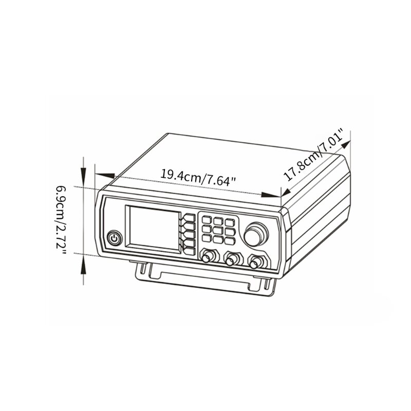 Contador compacto do gerador de sinal dds, amplas faixas de medidor de frequência de formas de onda