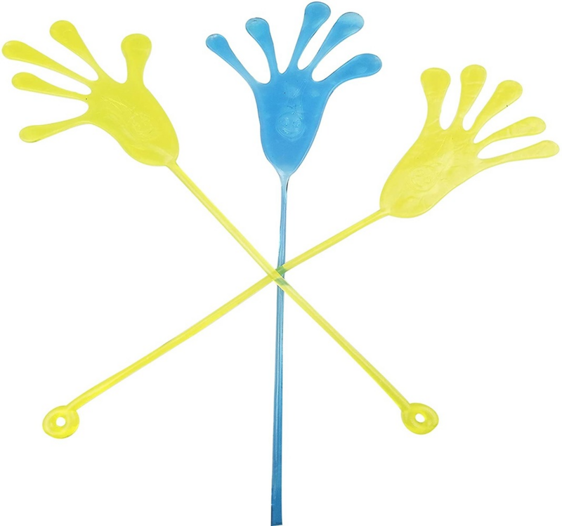 30PCS Multi-color e Multi-style Stretchy Sticky Brinquedos Assorted Novidade Grandes Mãos Pegajosas para Crianças Party Favors
