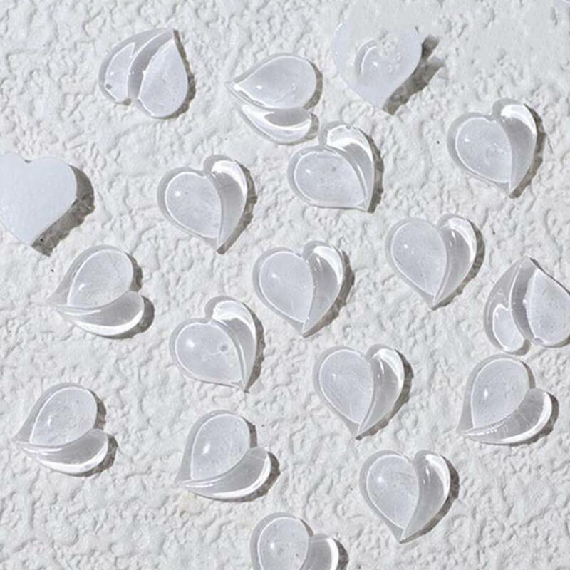 ประณีตเล็บ Decors สามมิติเรซิ่น Lovely Peach Heart Nail Decors เครื่องประดับของขวัญเล็บการตกแต่งศิลปะสำหรับสตรี