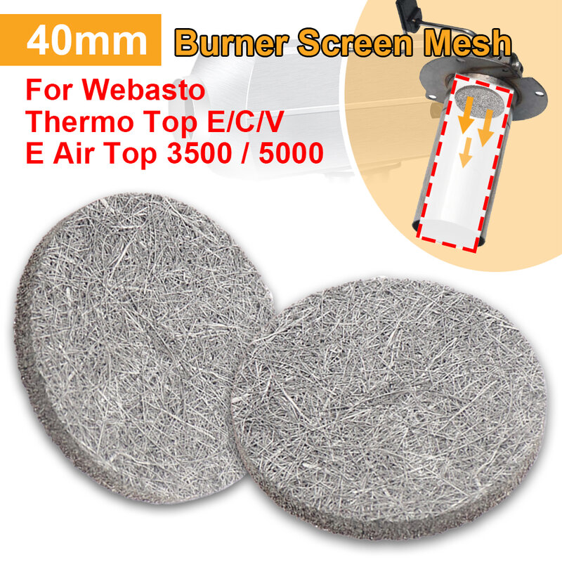 1-2Pcs 40mm Heater Burner Mesh 67955A Parking Heater Replacement Parts For Webasto Thermo Top E/C/V E Air Top 3500 / 5000