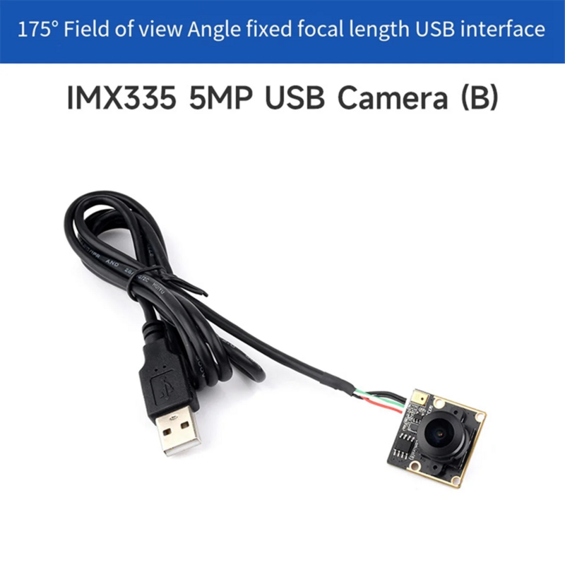IMX335 USB Camera Module 5MP 2K Video Recording 175° Wide Angle 2592x1944 for 5