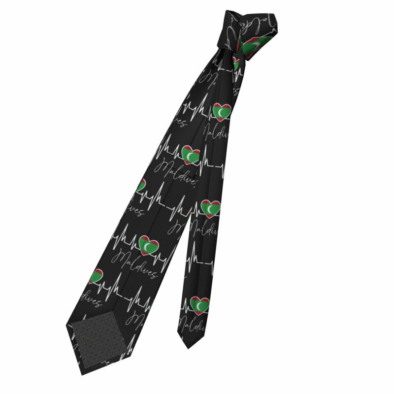 Patriotic Flag Of The Maldives Neckties Men Personalized Silk Neck Tie for Business