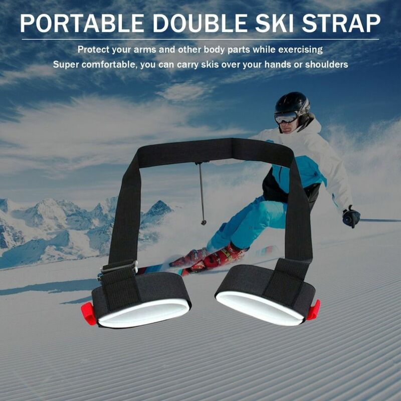 Cinghie da sci in Nylon cinghie per rilegatura da Snowboard regolabili resistenti all'usura portatili cinghia per porta sci
