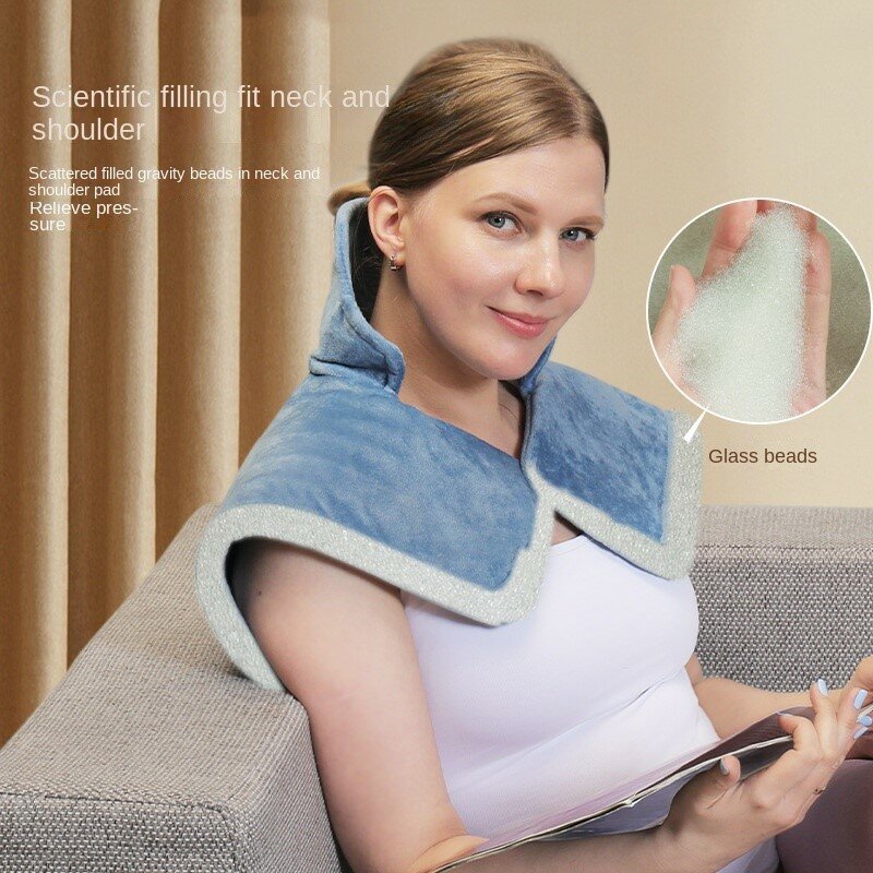 Heaty shawl se siente cómodo con 10 niveles de calefacción y 3 niveles de calefacción de fábrica temporizada y aislamiento de hombro doméstico