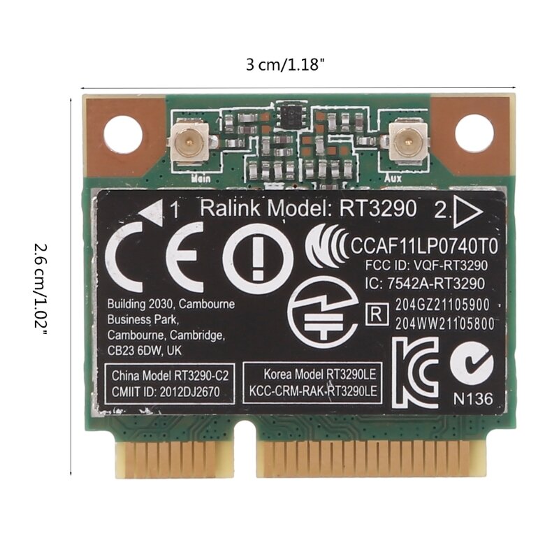 Single 2.4Ghz 802.11b Half Mini PCie Wireless Adapter WiFi Card Bluetooth-compatible for HP CQ58 M6 4445S DV4