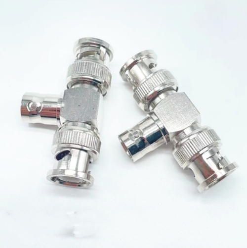 Q9 BNC Tee Type 3way Splitter Connector BNC  Male To BNC 2X Double Female Adapter