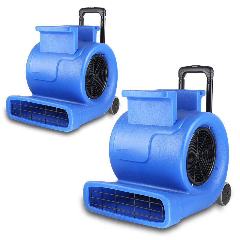 Essiccatore per pavimenti blu ventilatore industriale commerciale a tre velocità ad alta potenza forte attrezzatura per la deumidificazione del tappeto